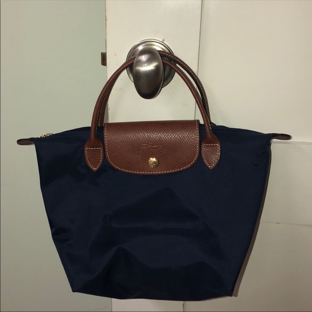 Longchamp Small navy tote